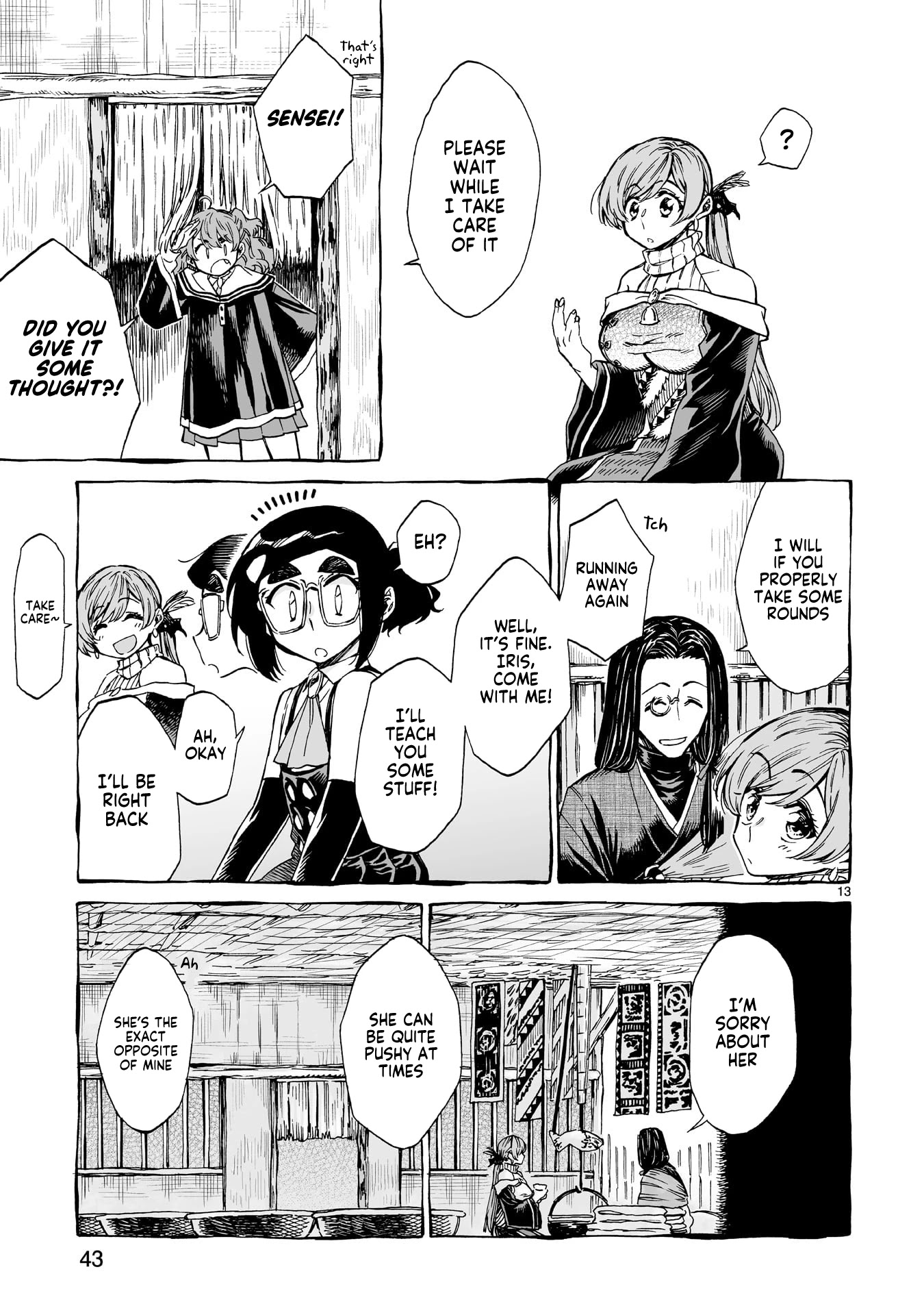 Nina-san no Mahou Seikatsu Chapter 16 page 12 - Chapter 16: The teacher and student from the north (First Part)