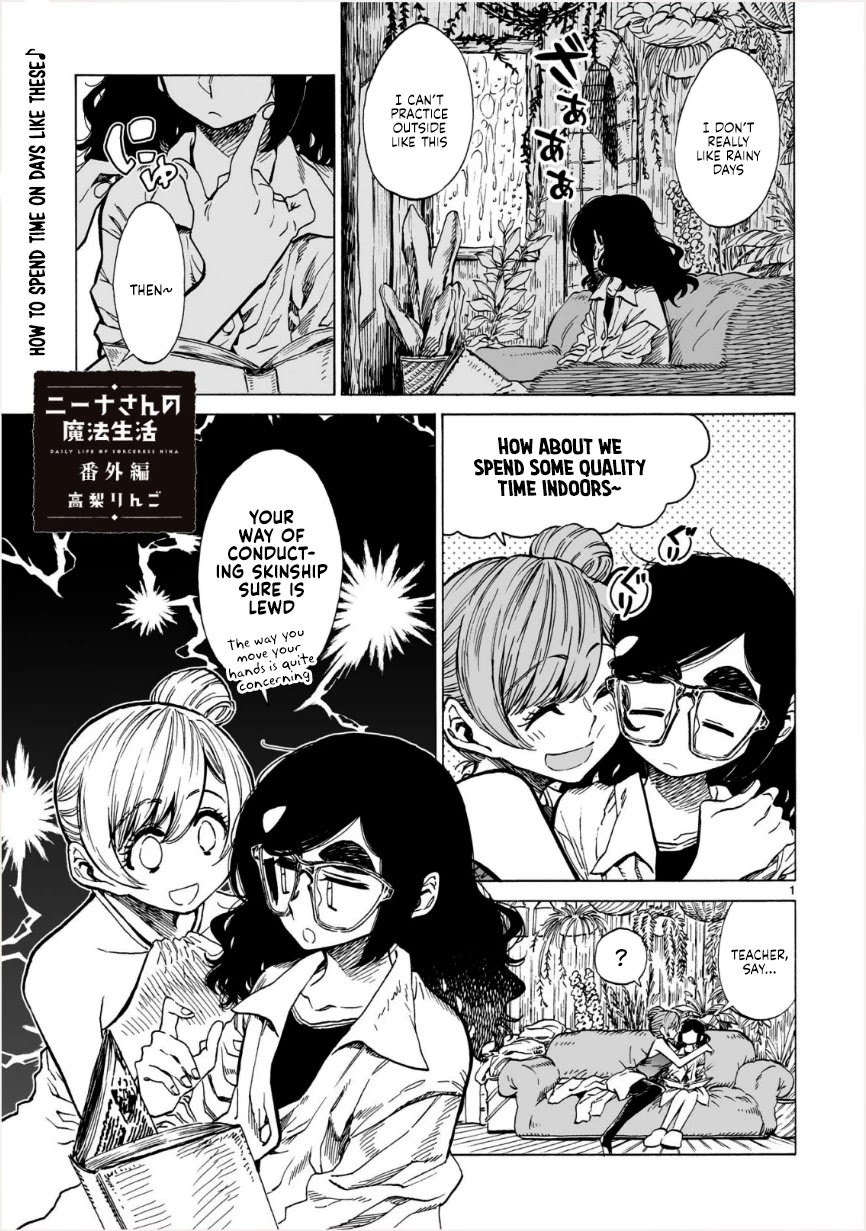 Nina-san no Mahou Seikatsu Chapter 19.5 page 1 - Chapter 19.5: How to spend time on days like these (Omake)