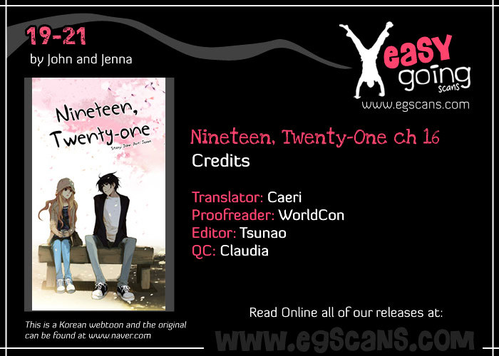 Nineteen, Twenty-One Chapter 16 page 1 - Chapter 16 : Gentiana