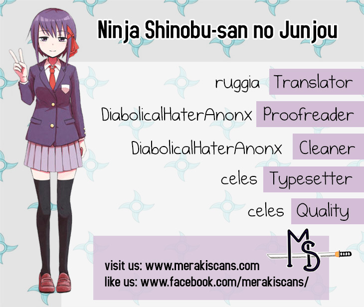 Ninja Shinobu-chan no Junjou Chapter 20 page 1 - Chapter 20: She's an average girl