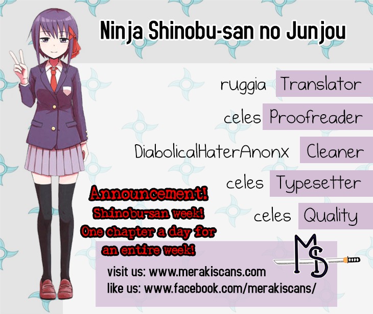Ninja Shinobu-chan no Junjou Chapter 8 page 1 - Chapter 8: Super Nostalgic
