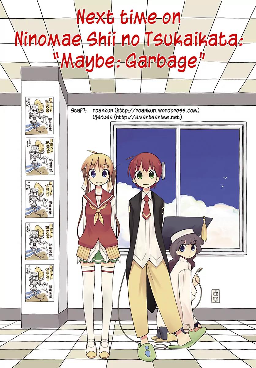 Ninomae Shii no Tsukaikata Chapter 3 page 17 - Chapter 3: Maybe: A Study Robot