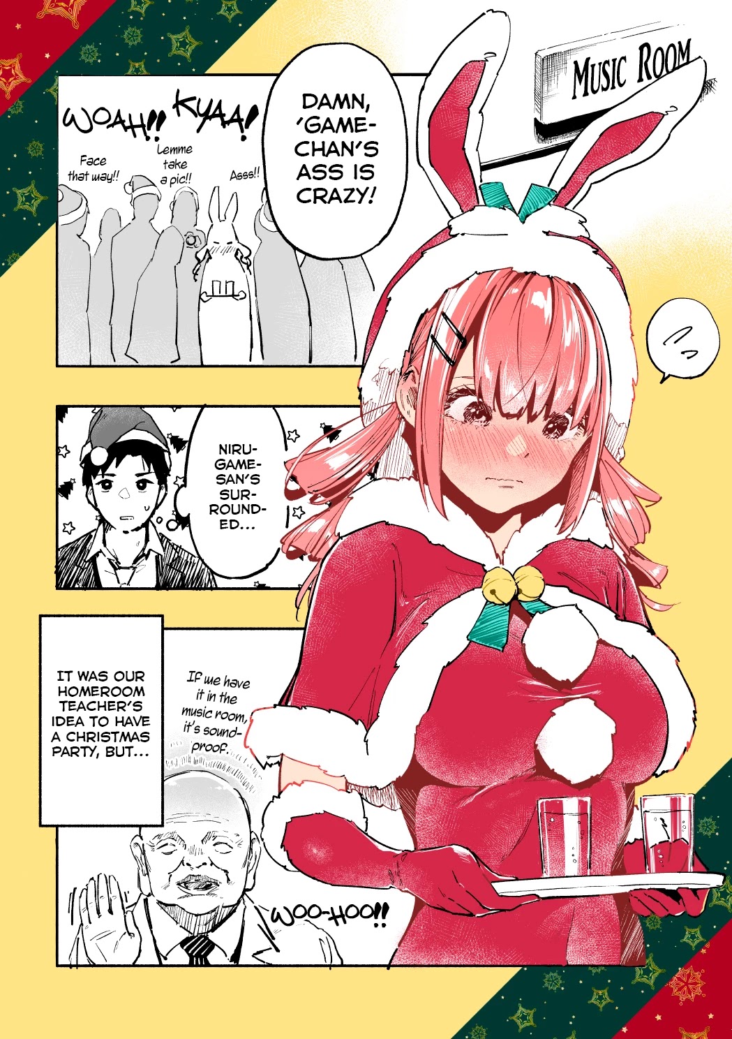 Nirugame-chan With the Huge Ass and Usami-kun Chapter 12 page 1 - Chapter 12: A Story of a Girl With a Huge Ass Who Feels a Tightness in Her Chest
