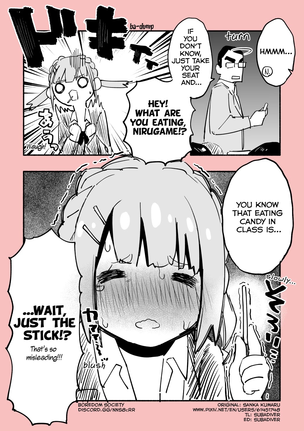 Nirugame-chan With the Huge Ass and Usami-kun Chapter 16 page 2 - Chapter 16: Nirugame-chan Who Was Called on in Class