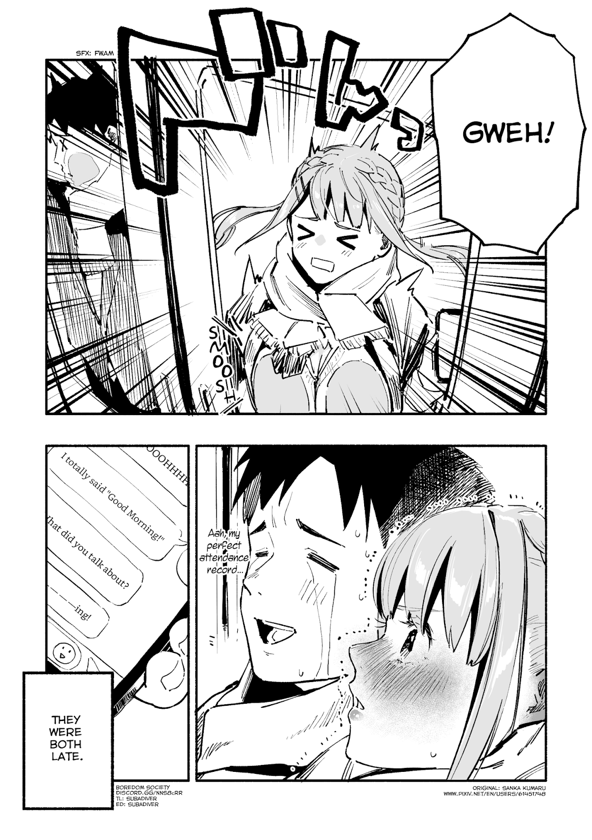 Nirugame-chan With the Huge Ass and Usami-kun Chapter 19 page 4 - Chapter 19: A Story of a Girl With a Huge Ass and I Who Are Late