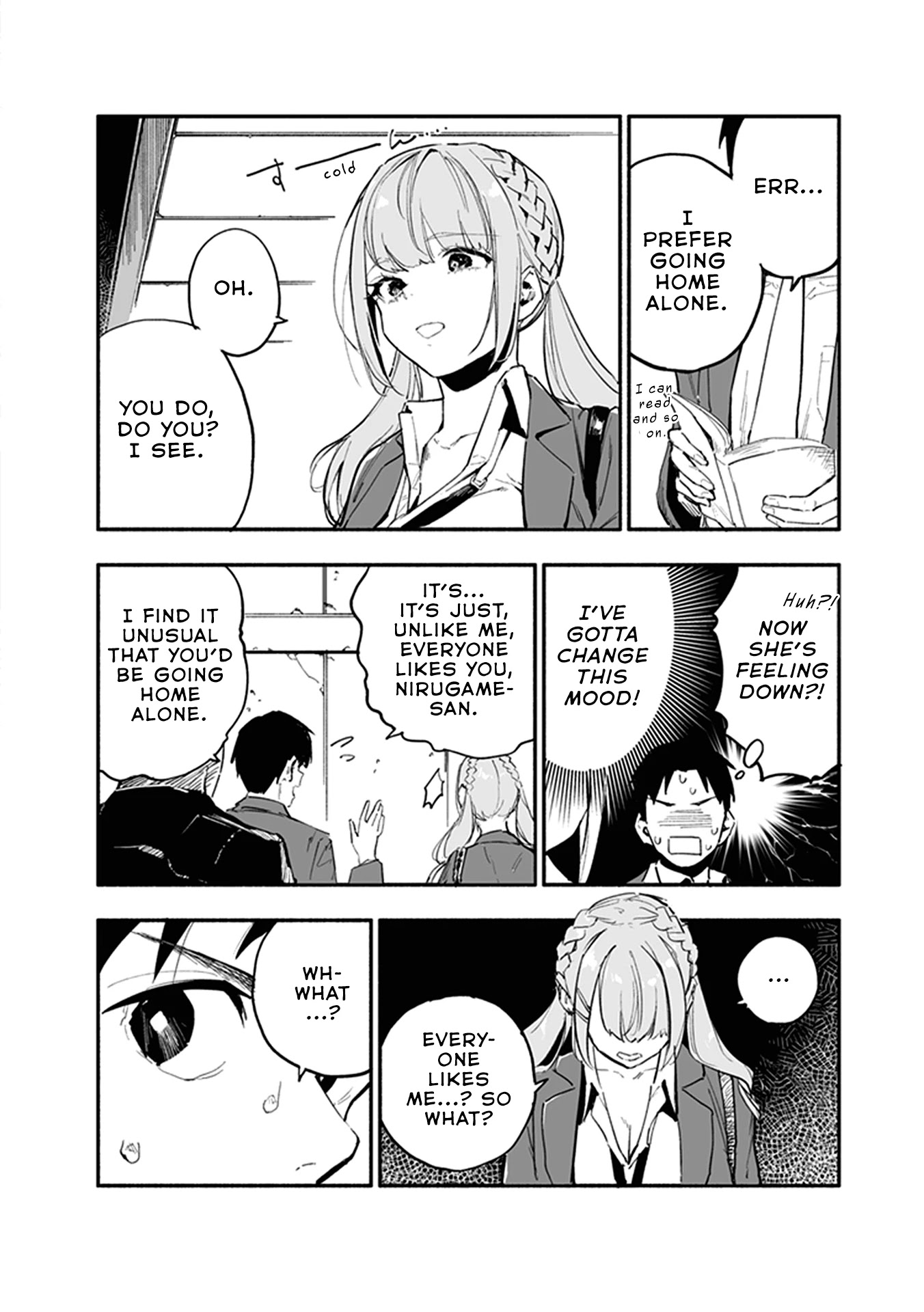 Nirugame-chan With the Huge Ass and Usami-kun Chapter 33.5 page 3 - Chapter 33.5: A Girl With a Huge Ass who Unintentionally Confesses
