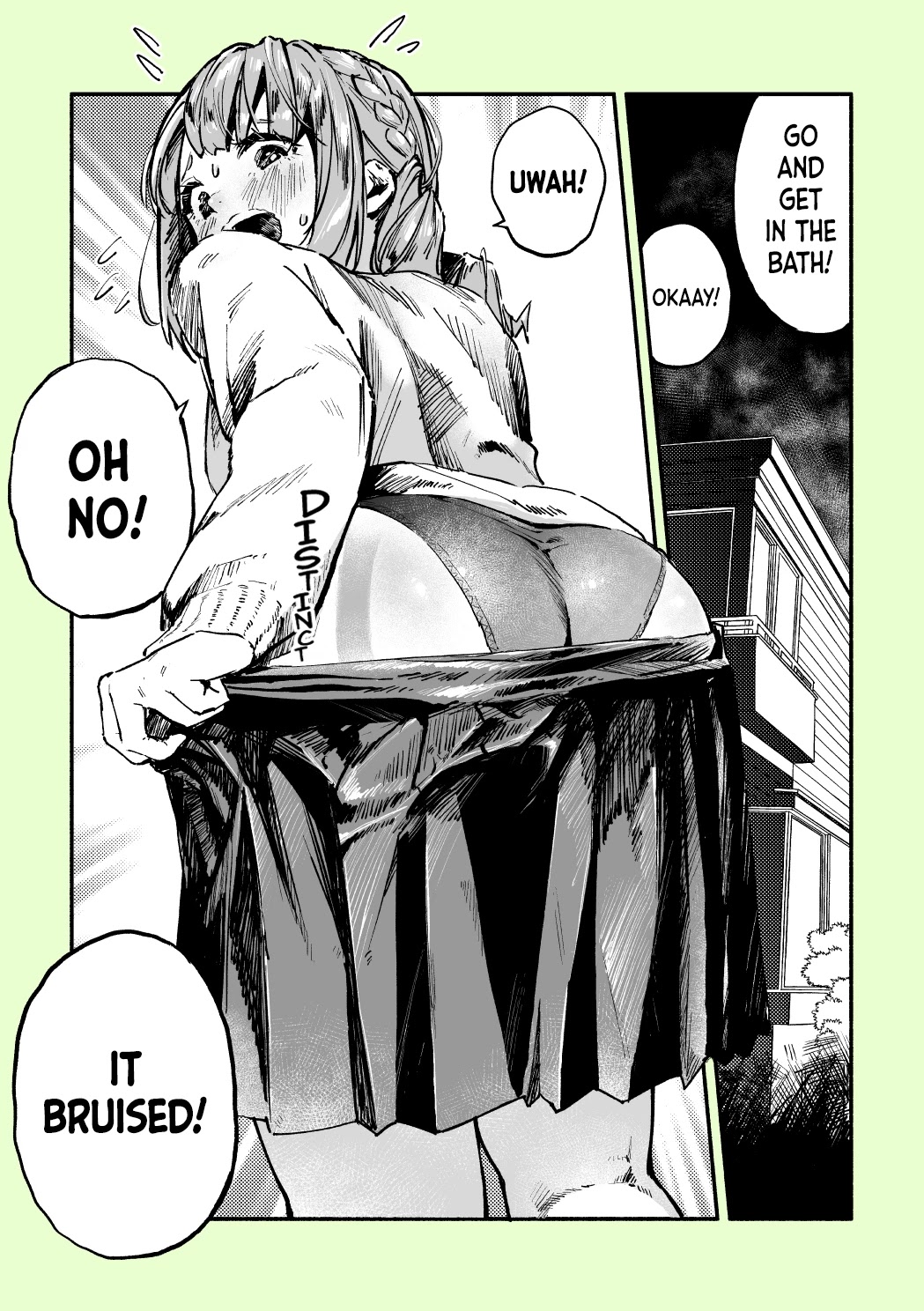 Nirugame-chan With the Huge Ass and Usami-kun Chapter 6 page 1 - Chapter 6: Nirugame-chan Who Notices Something the Night After Failing to Get On a Train