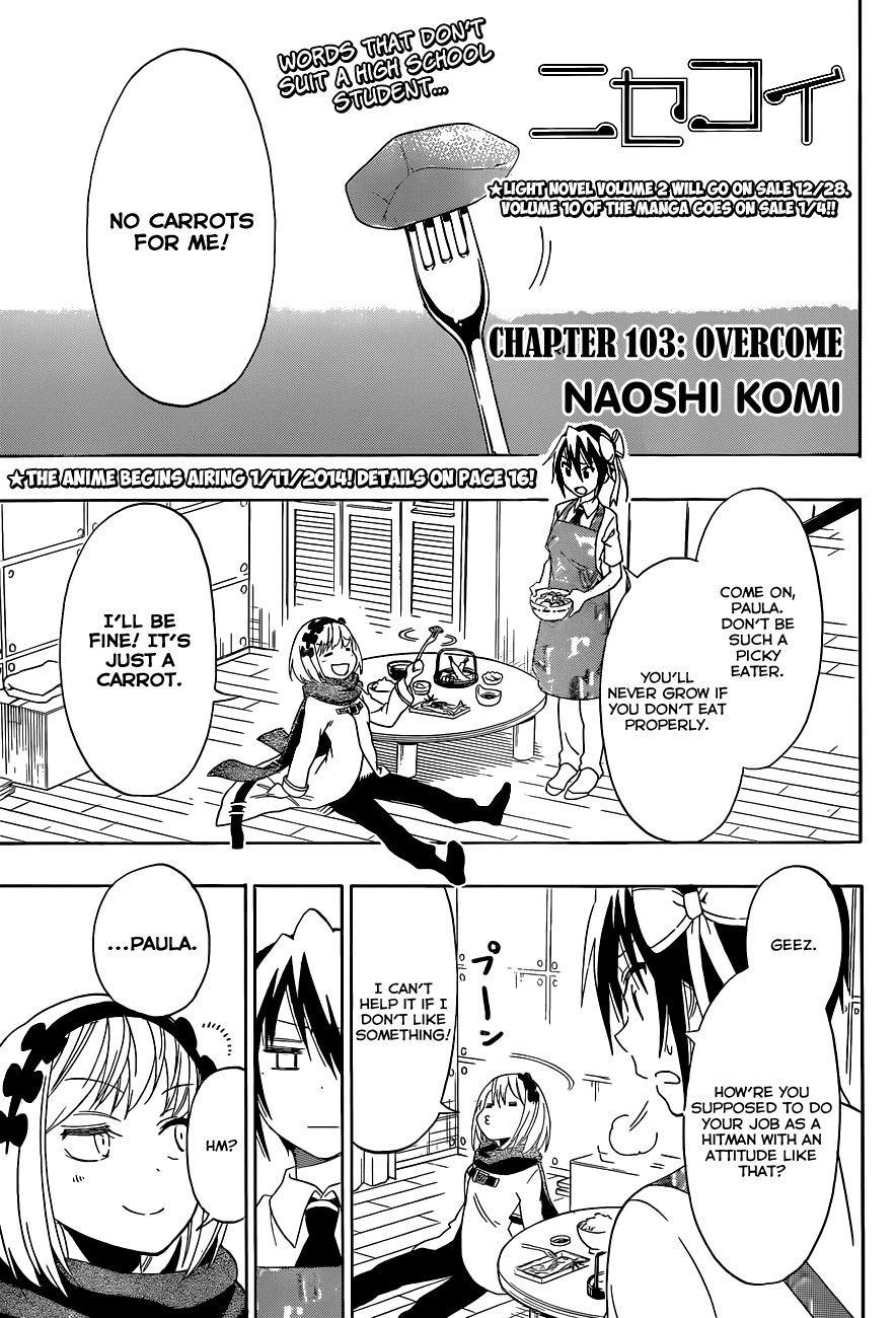 Nisekoi Chapter 103 page 2 - Chapter 103: Overcome