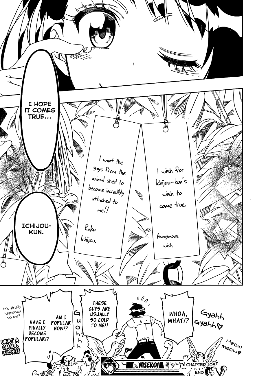 Nisekoi Chapter 105 page 20 - Chapter 105: Tanabata