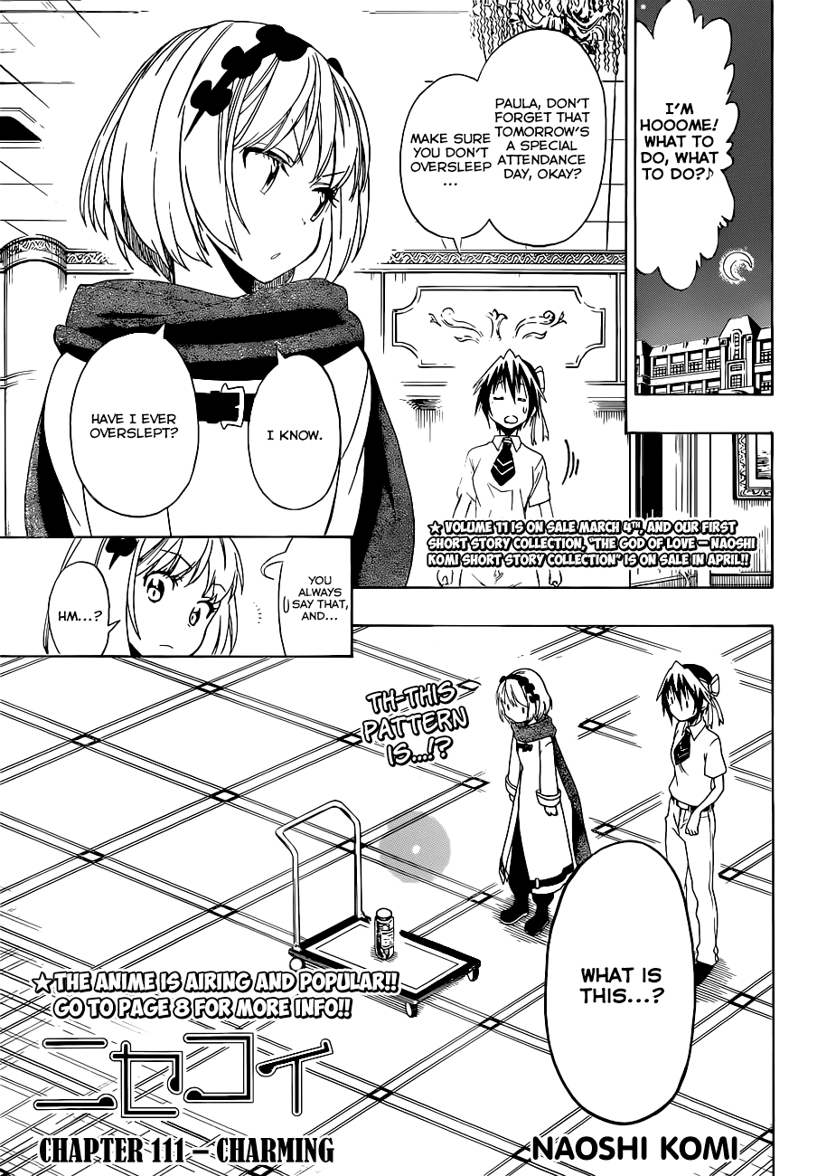 Nisekoi Chapter 111 page 2 - Chapter 111: Charming