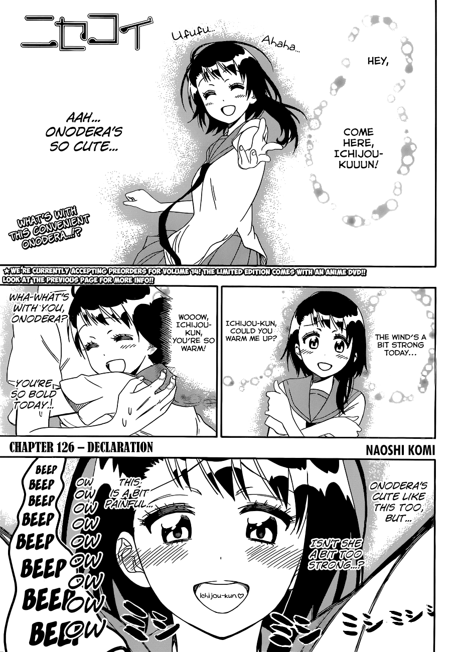 Nisekoi Chapter 126 page 2 - Chapter 126: Declaration