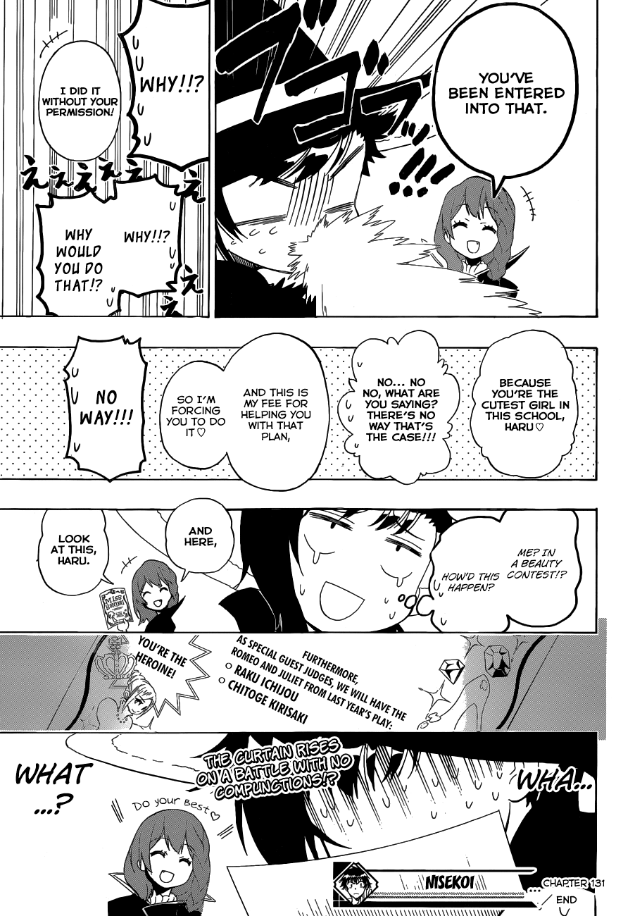 Nisekoi Chapter 131 page 20 - Chapter 131: Plan