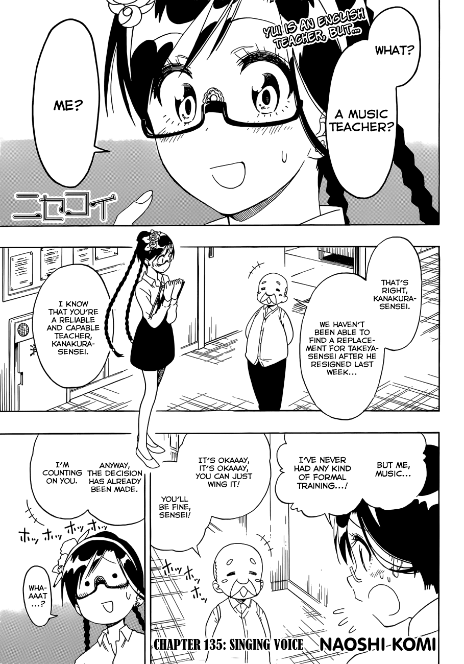 Nisekoi Chapter 135 page 2 - Chapter 135: Singing Voice