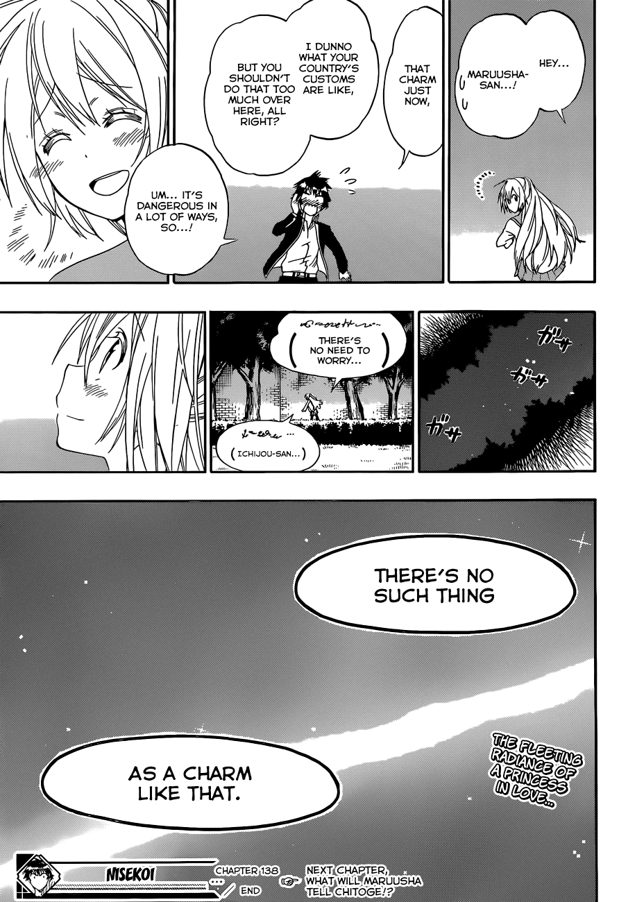 Nisekoi Chapter 138 page 19 - Chapter 138: Great Luck