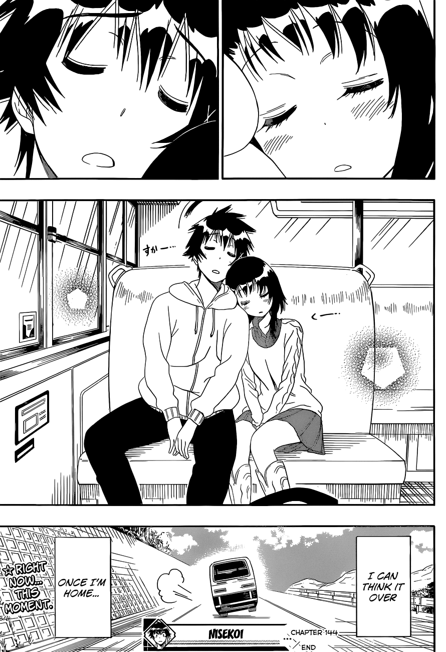 Nisekoi Chapter 144 page 20 - Chapter 144: Staying the Night