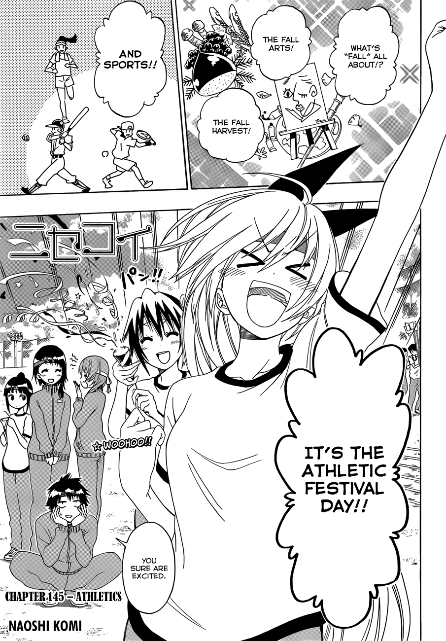 Nisekoi Chapter 145 page 2 - Chapter 145: Athletics