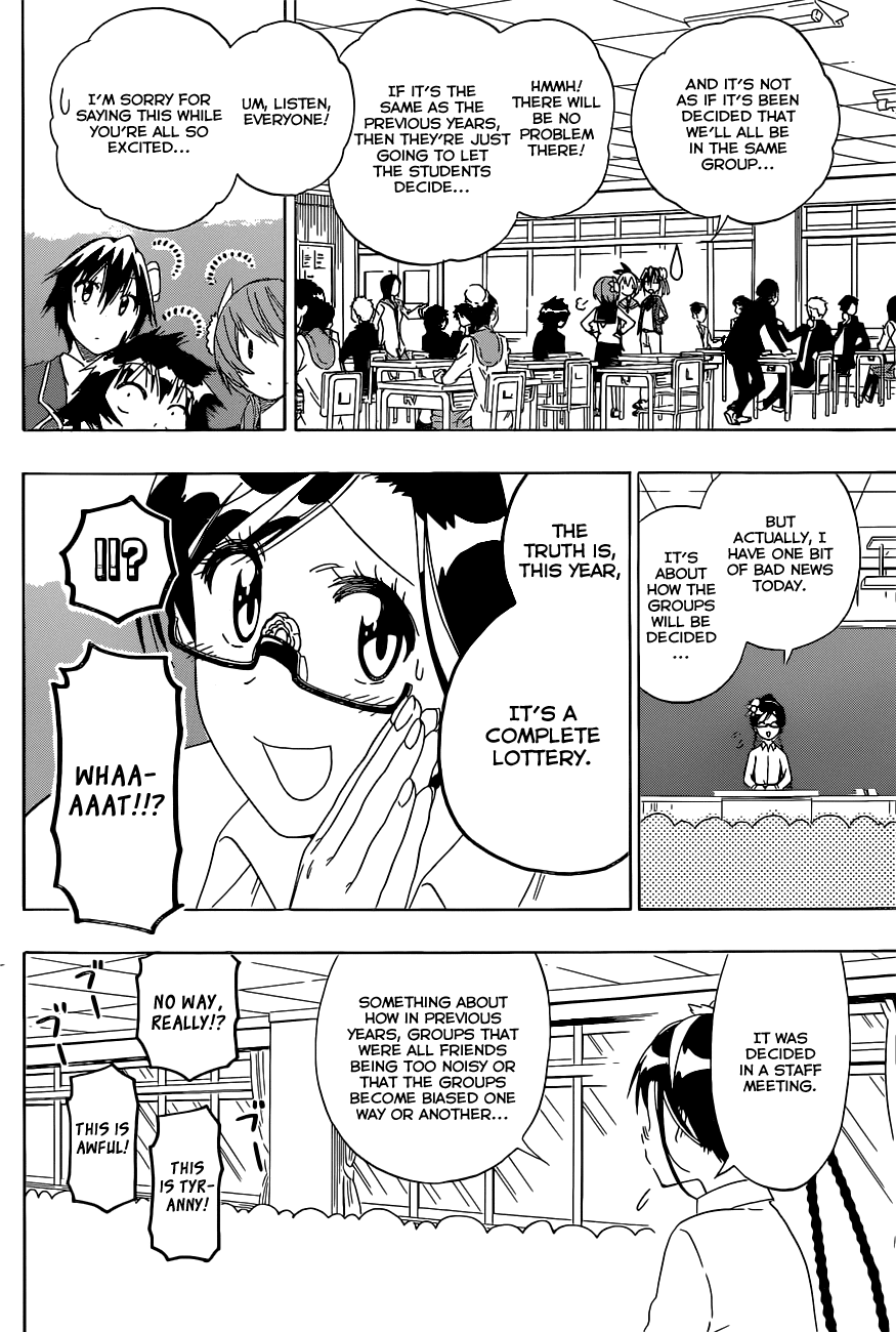 Nisekoi Chapter 150 page 10 - Chapter 150: Deciding Groups