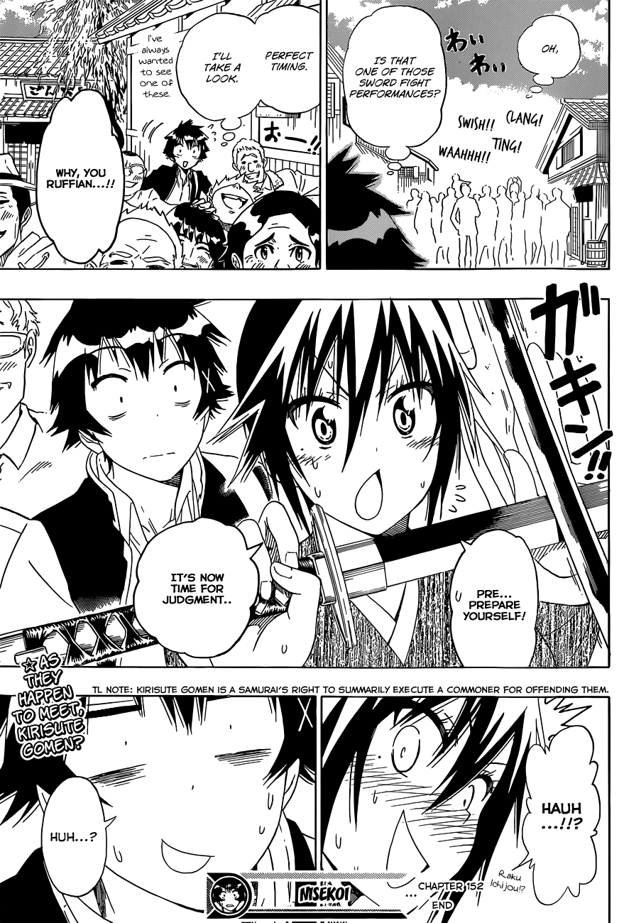Nisekoi Chapter 152 page 20 - Chapter 152: Sound Asleep