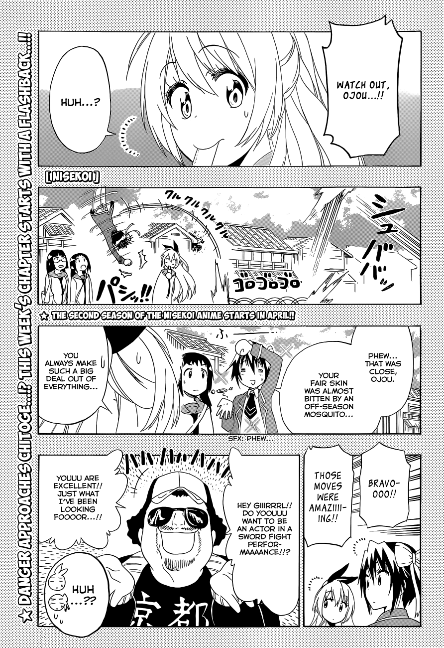 Nisekoi Chapter 153 page 2 - Chapter 153: Action Movie