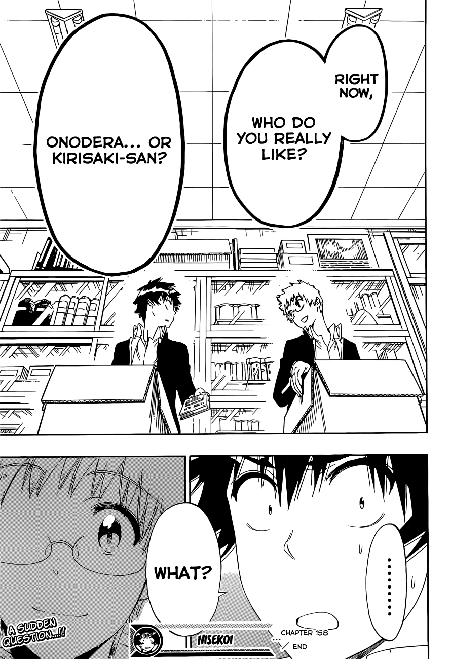 Nisekoi Chapter 158 page 20 - Chapter 158: Question