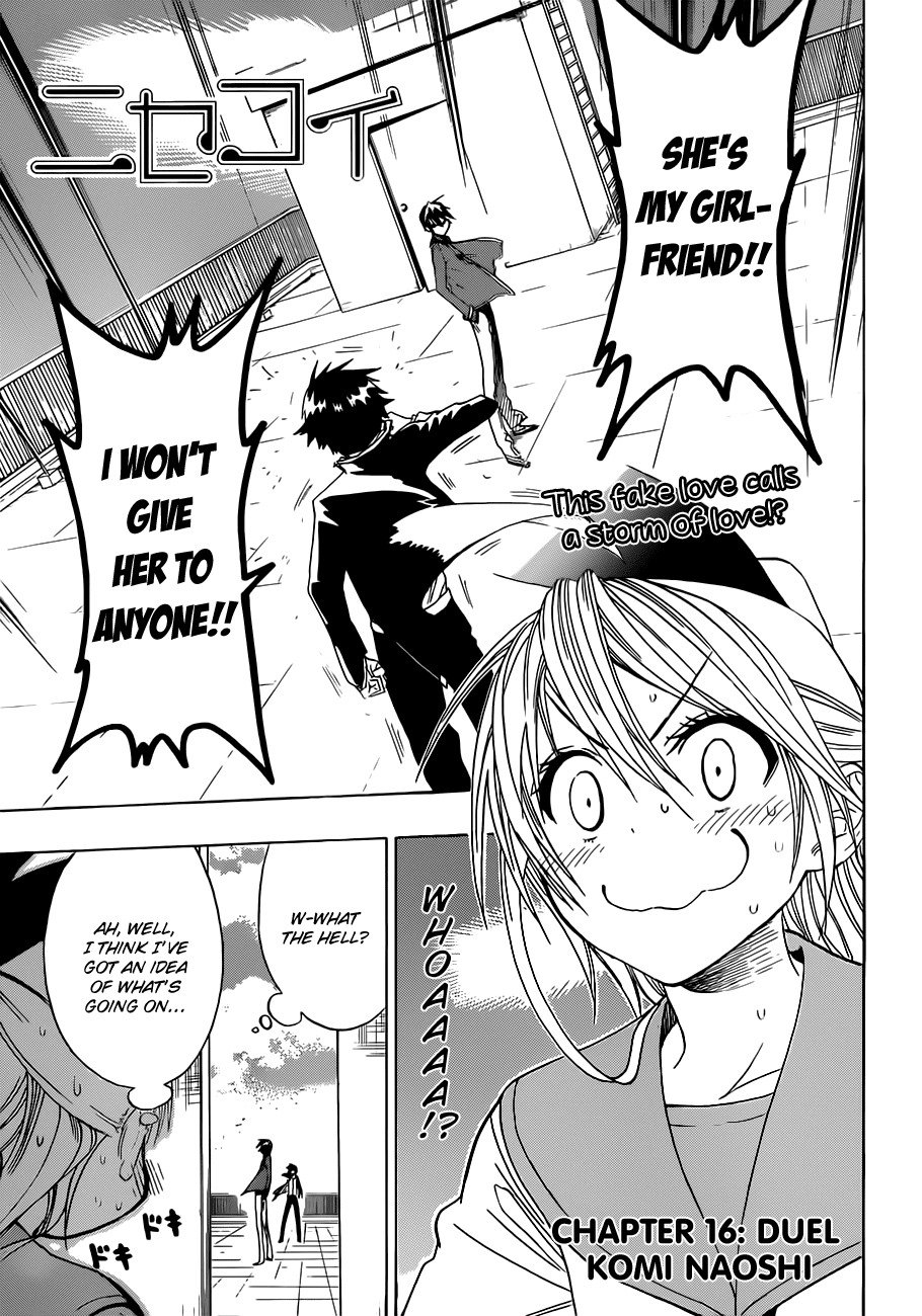 Nisekoi Chapter 16 page 2 - Chapter 16: Duel