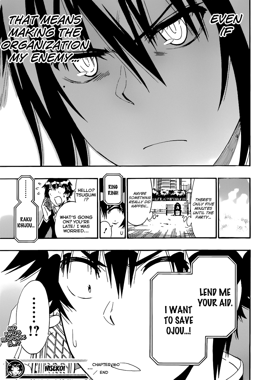 Nisekoi Chapter 160 page 20 - Chapter 160: I Want to See Him