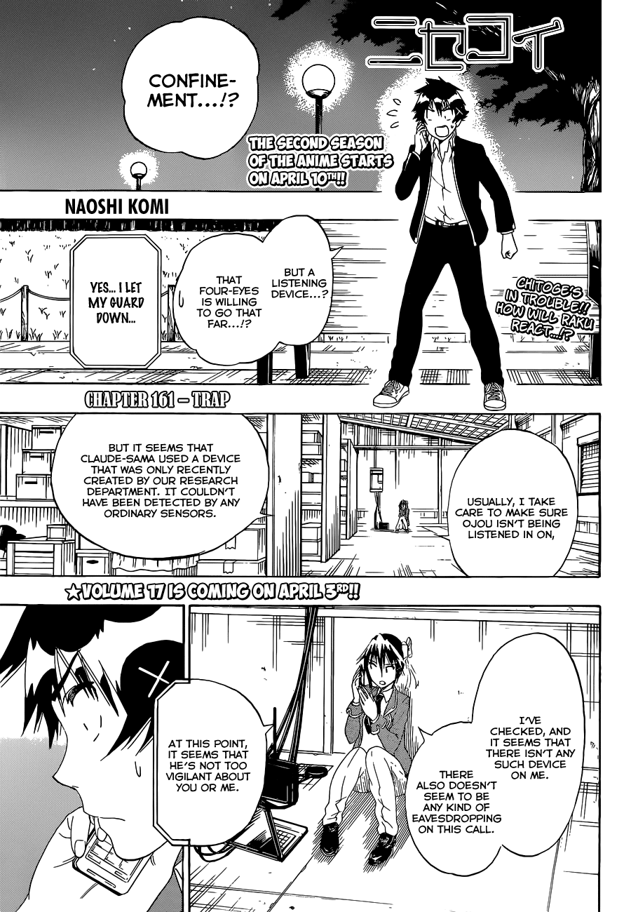 Nisekoi Chapter 161 page 2 - Chapter 161: Trap