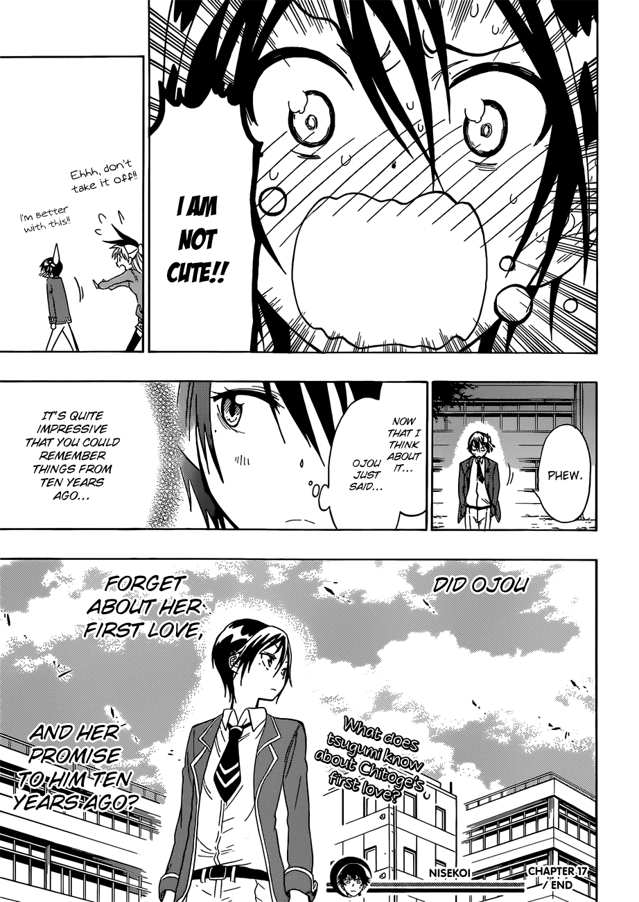 Nisekoi Chapter 17 page 20 - Chapter 17: Cute