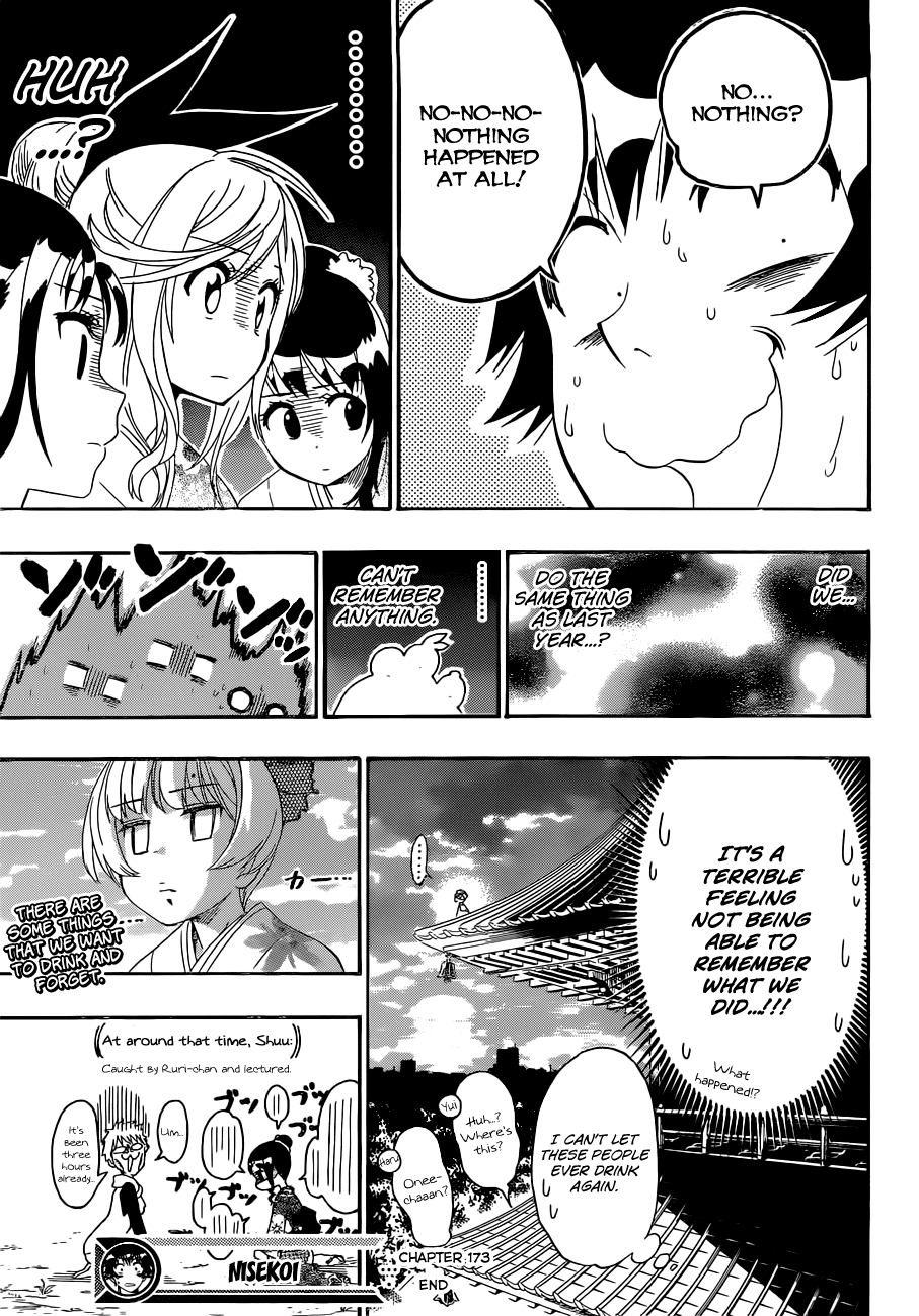 Nisekoi Chapter 173 page 20 - Chapter 173: Something's Changed