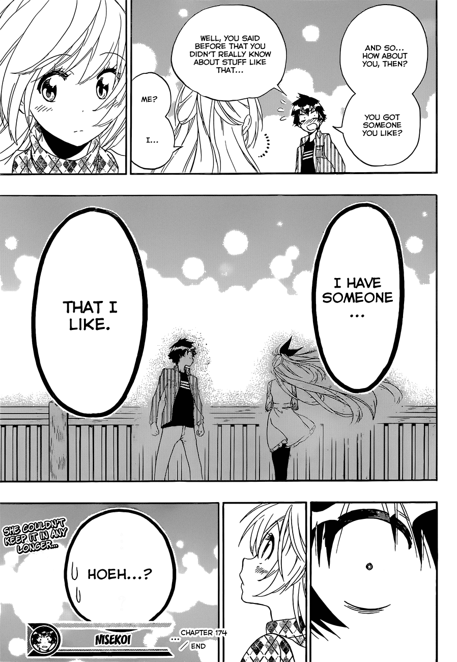Nisekoi Chapter 174 page 19 - Chapter 174: I Have Someone