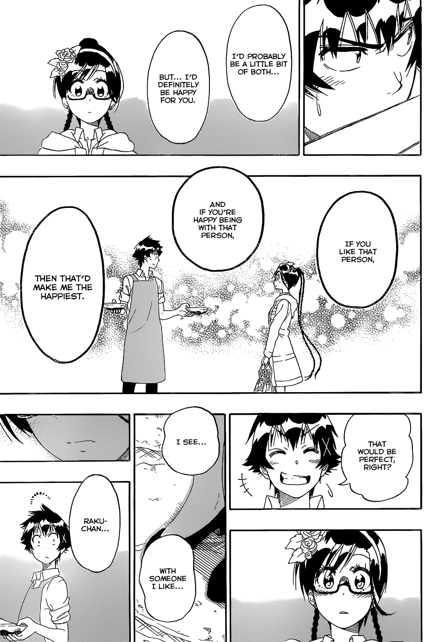 Nisekoi Chapter 177 page 17 - Chapter 177: Now That I Think About It