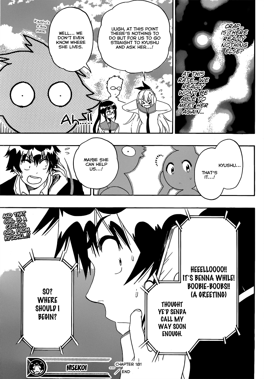 Nisekoi Chapter 181 page 16 - Chapter 181: Limit