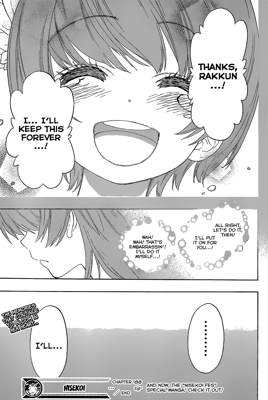 Nisekoi Chapter 188 page 20 - Chapter 188: To Mari