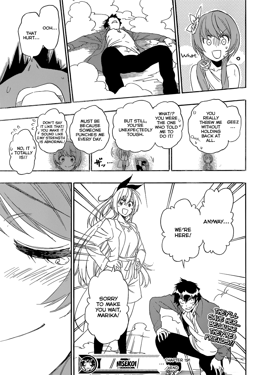 Nisekoi Chapter 191 page 19 - Chapter 191: Sorry To Make You Wait