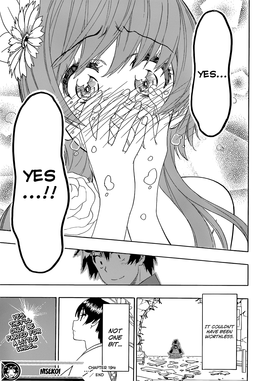 Nisekoi Chapter 194 page 19 - Chapter 194: Not One Bit