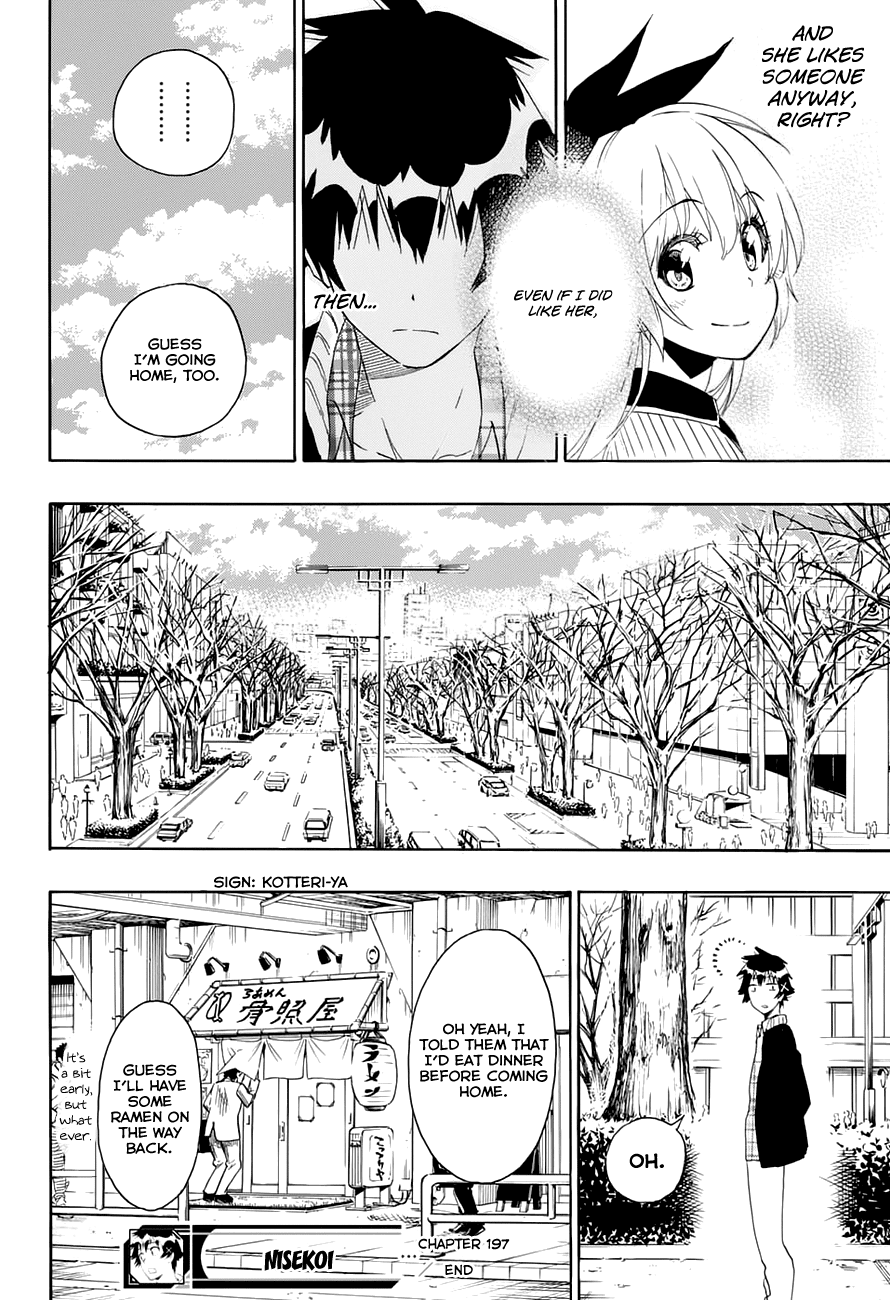 Nisekoi Chapter 197 page 19 - Chapter 197: Cheer Up