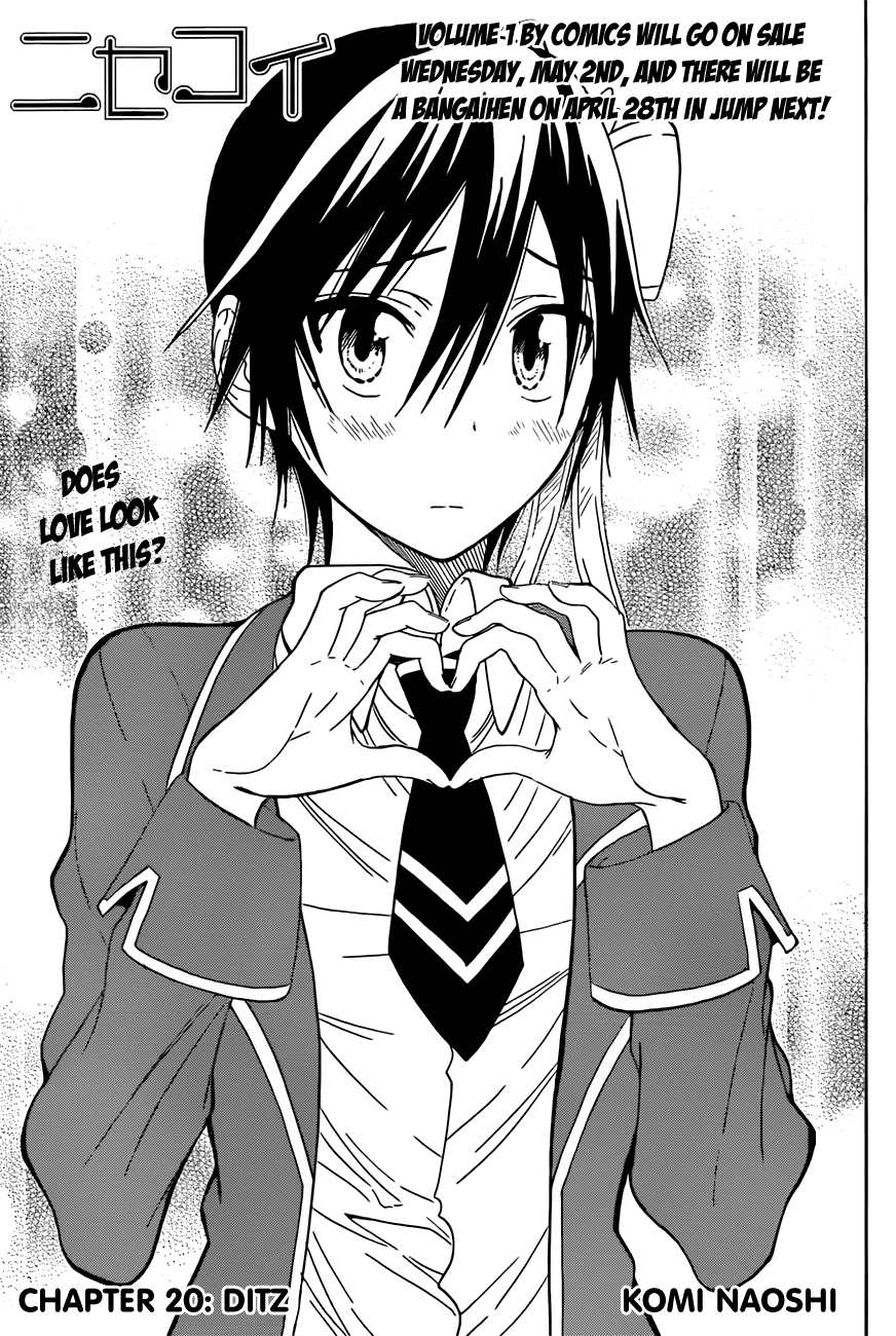 Nisekoi Chapter 20 page 2 - Chapter 20: Ditz