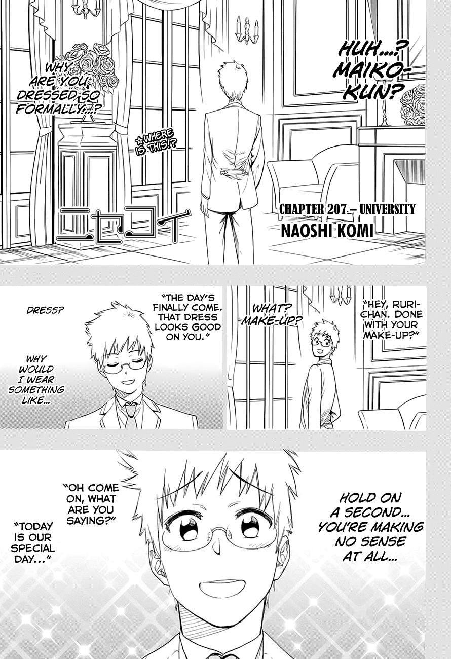Nisekoi Chapter 207 page 2 - Chapter 207: University