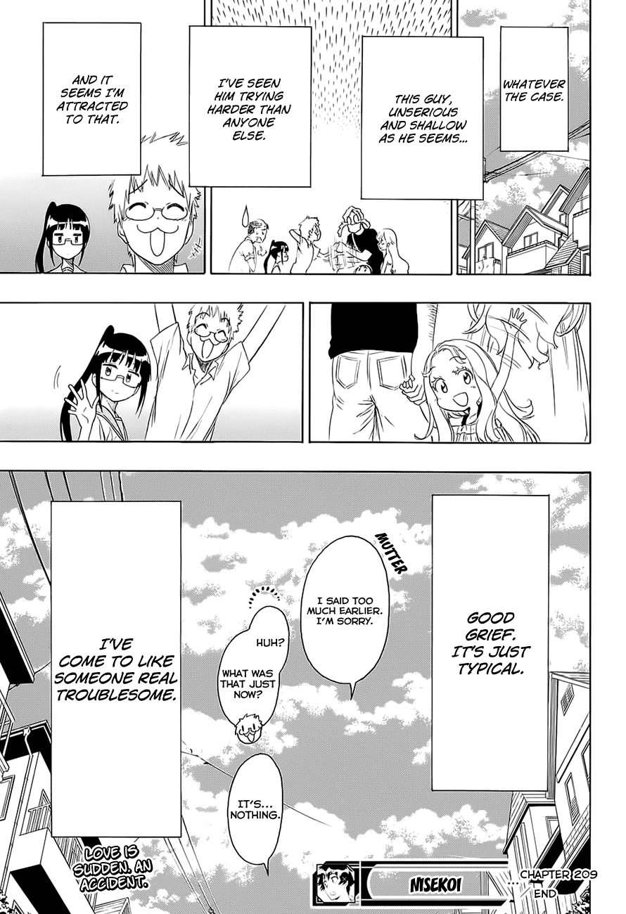 Nisekoi Chapter 209 page 20 - Chapter 209: Troublesome