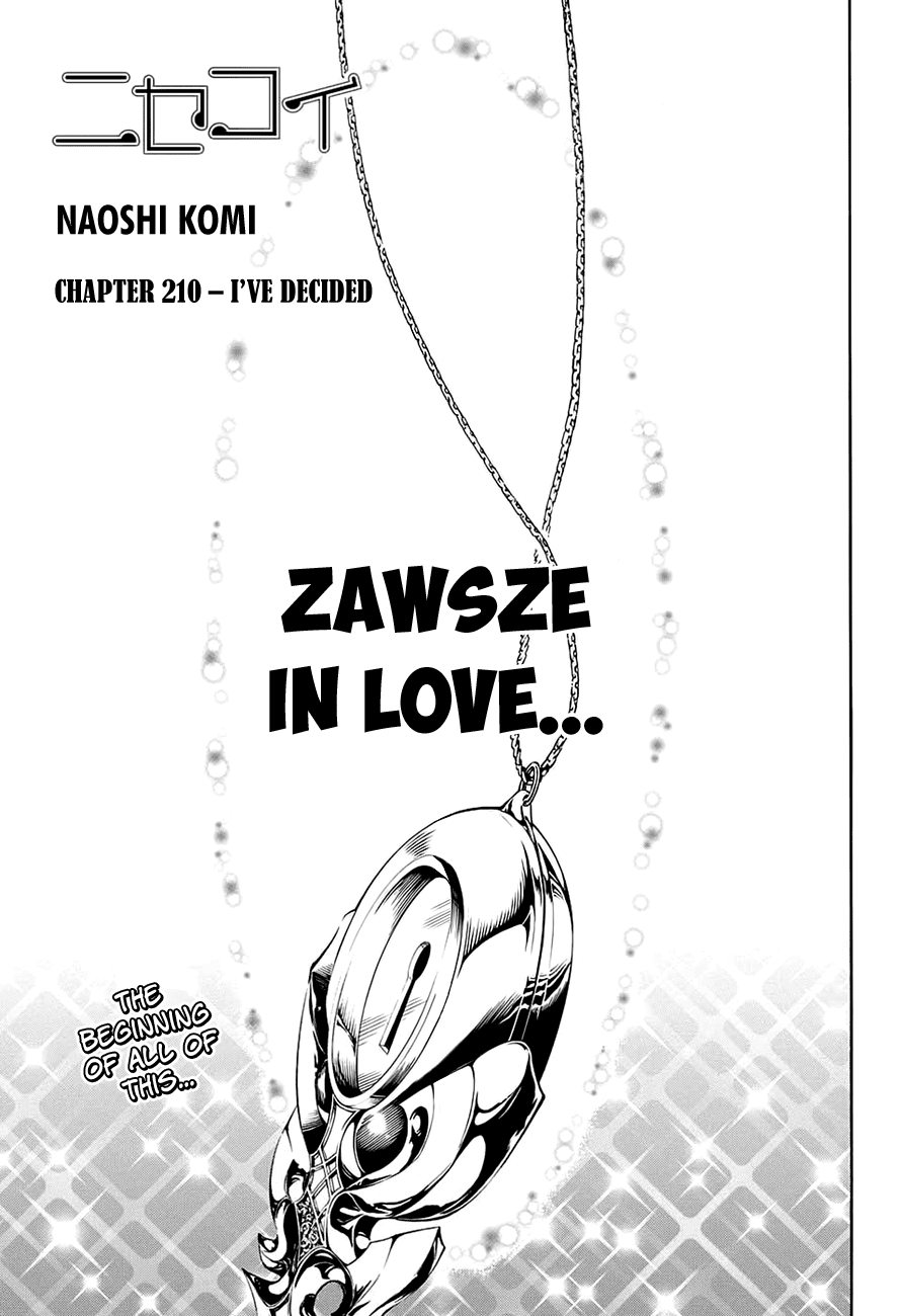 Nisekoi Chapter 210 page 2 - Chapter 210: I've Decided