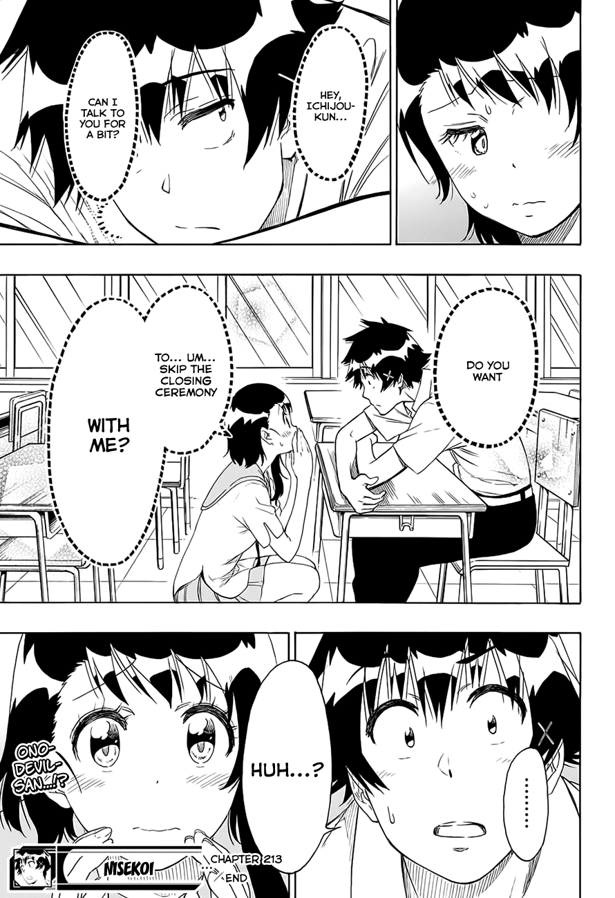 Nisekoi Chapter 213 page 19 - Chapter 213: Continuation