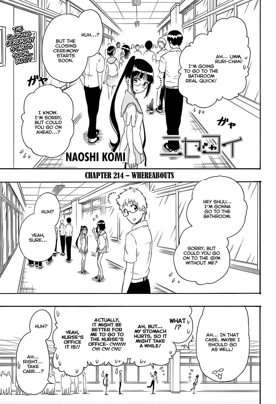 Nisekoi Chapter 214 page 2 - Chapter 214: Whereabouts