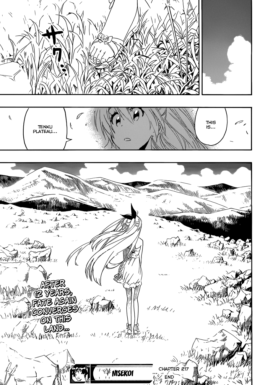Nisekoi Chapter 217 page 19 - Chapter 217: Decided
