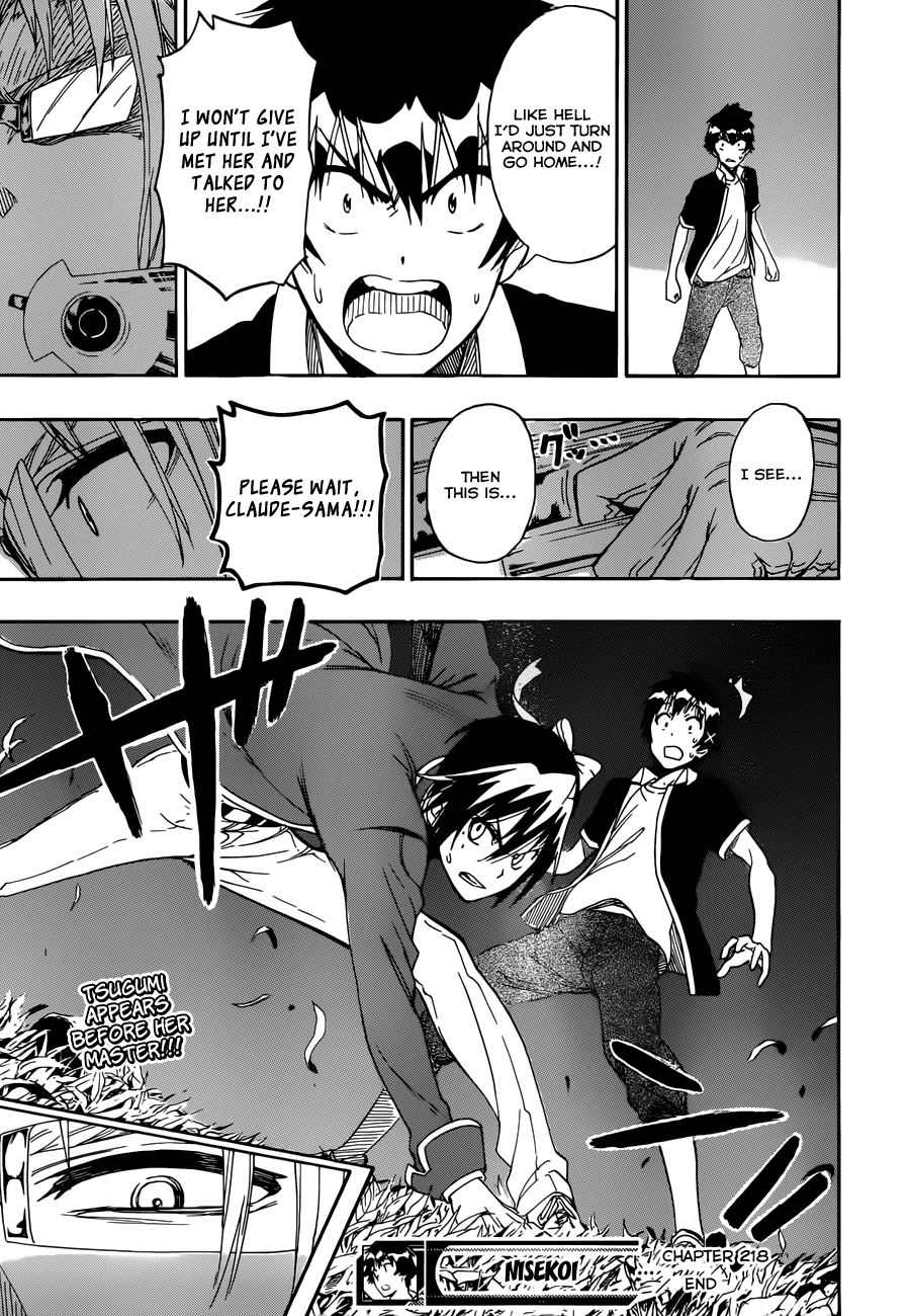 Nisekoi Chapter 218 page 20 - Chapter 218: False Love
