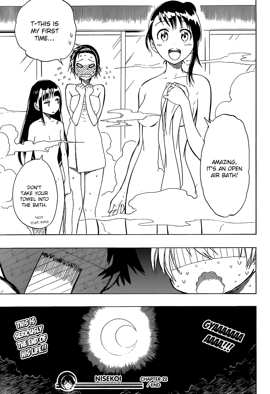 Nisekoi Chapter 22 page 22 - Chapter 22: Hot Springs