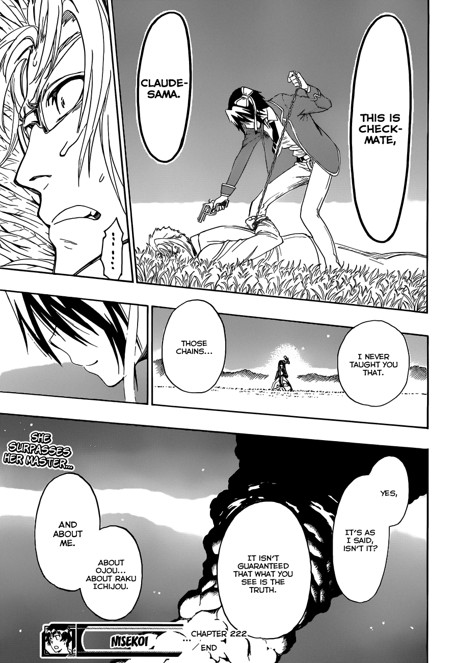 Nisekoi Chapter 222 page 19 - Chapter 222: Fake