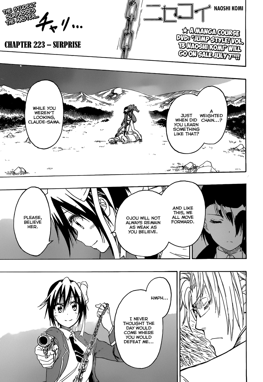 Nisekoi Chapter 223 page 2 - Chapter 223: Surprise
