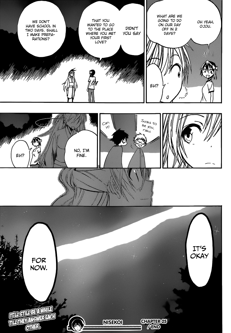 Nisekoi Chapter 25 page 19 - Chapter 25: How to Call