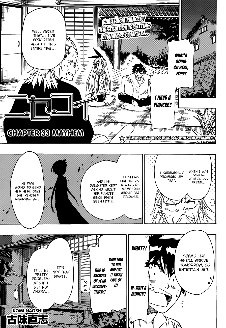 Nisekoi Chapter 33 page 2 - Chapter 33: Mayhem