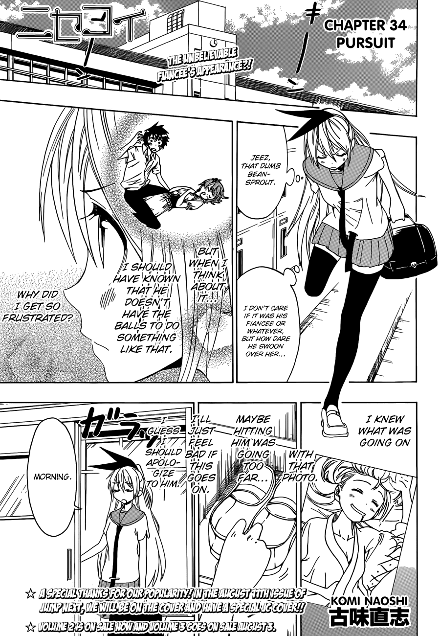 Nisekoi Chapter 34 page 2 - Chapter 34: Pursuit